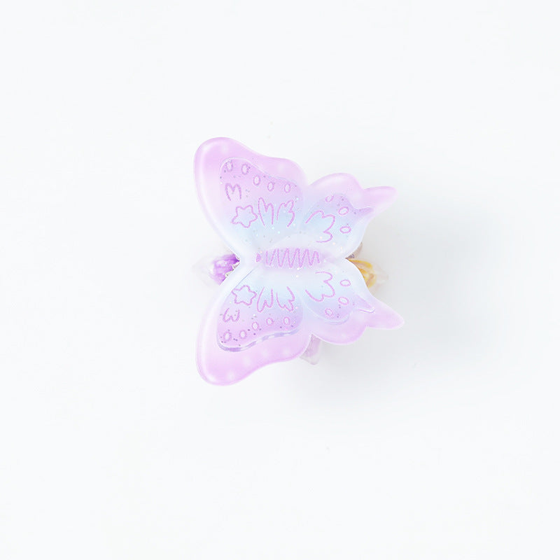 Wholesale 10pcs Heavy Industry Butterfly Printed Acrylic Cute Beads