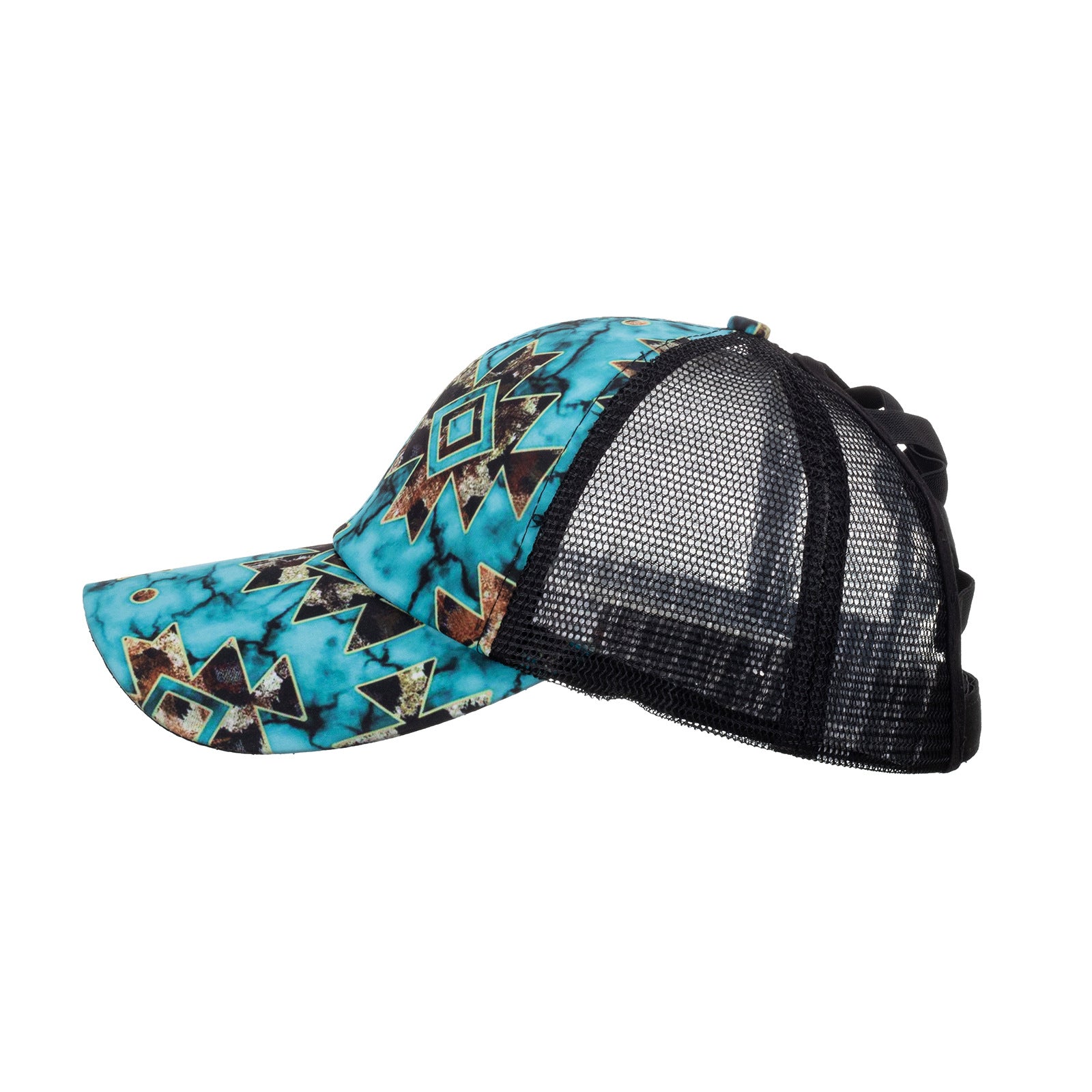 Wholesale  triangle horizontal cross mesh cap baseball cap
