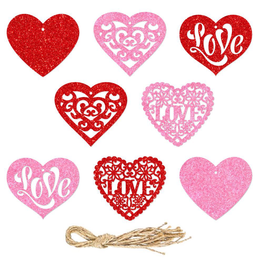 Wholesale Paper Valentine's Day Heart-shaped Hang Tags