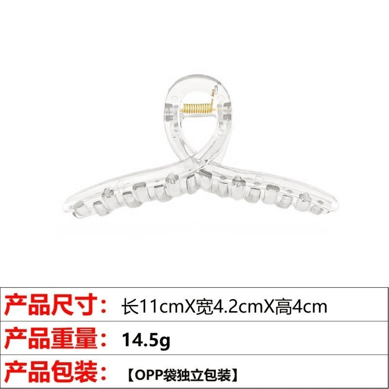 Wholesale Jelly color ribbon cross shark clip