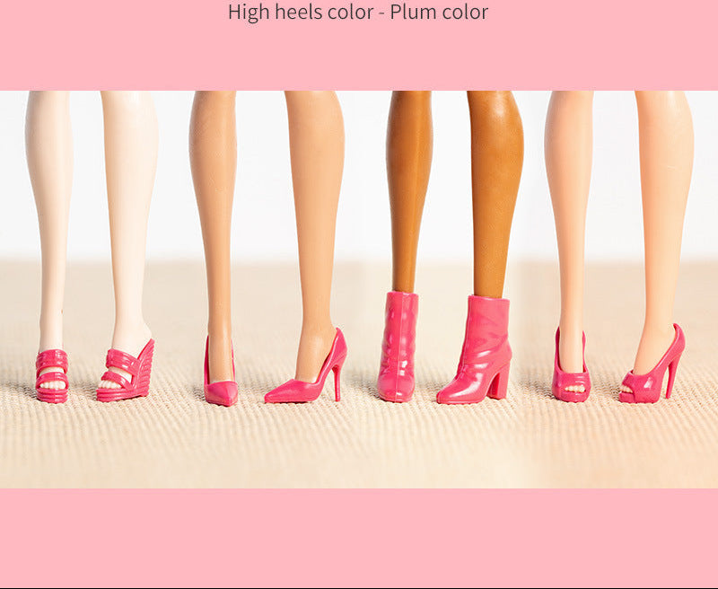 Wholesale Dolls High Heels Multi-Color Fashionable Accessories Doll clothes