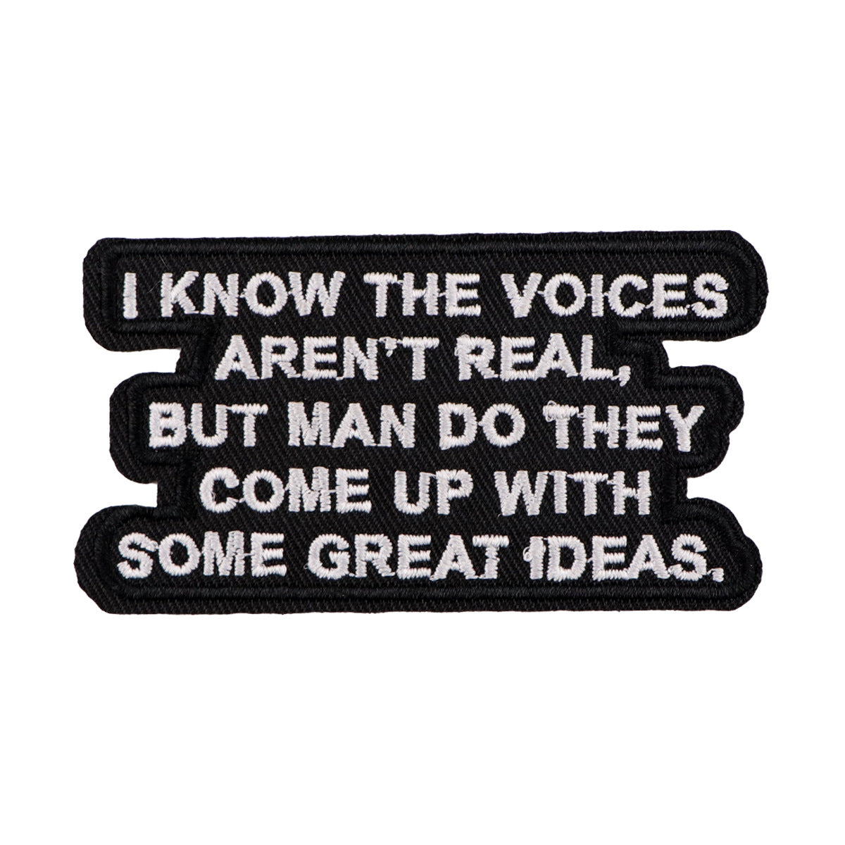 Wholesale 5pcs Black and White English Letter Quotations Embroider Cloth Patch