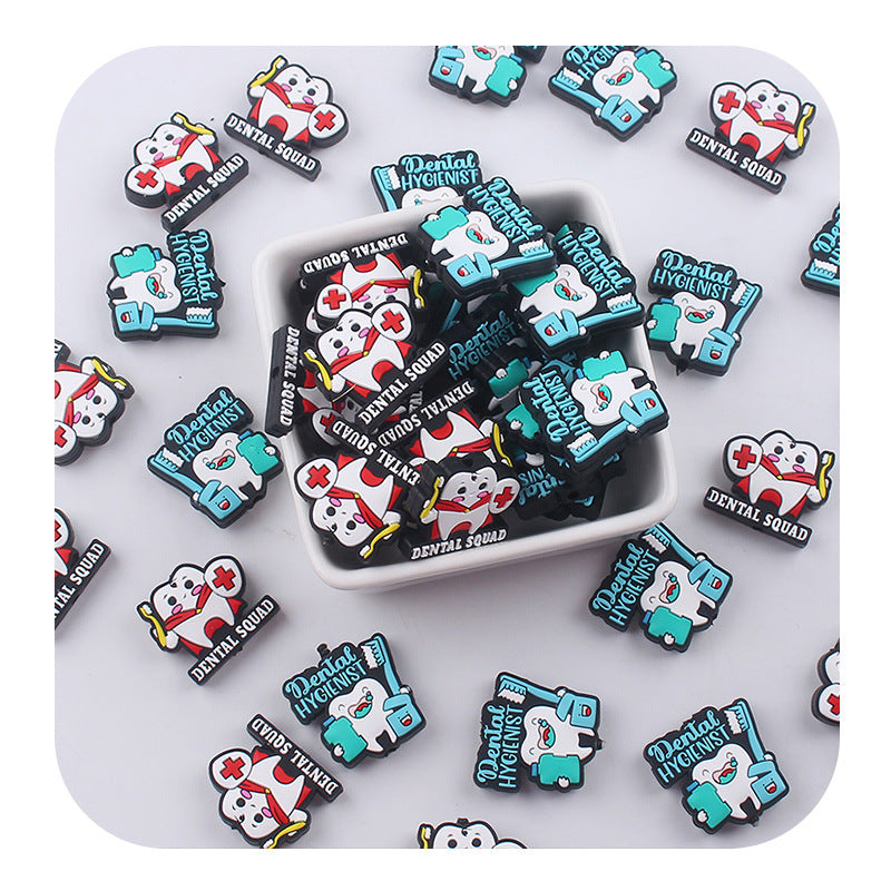 Wholesale Tooth Pattern Silicone Pearls