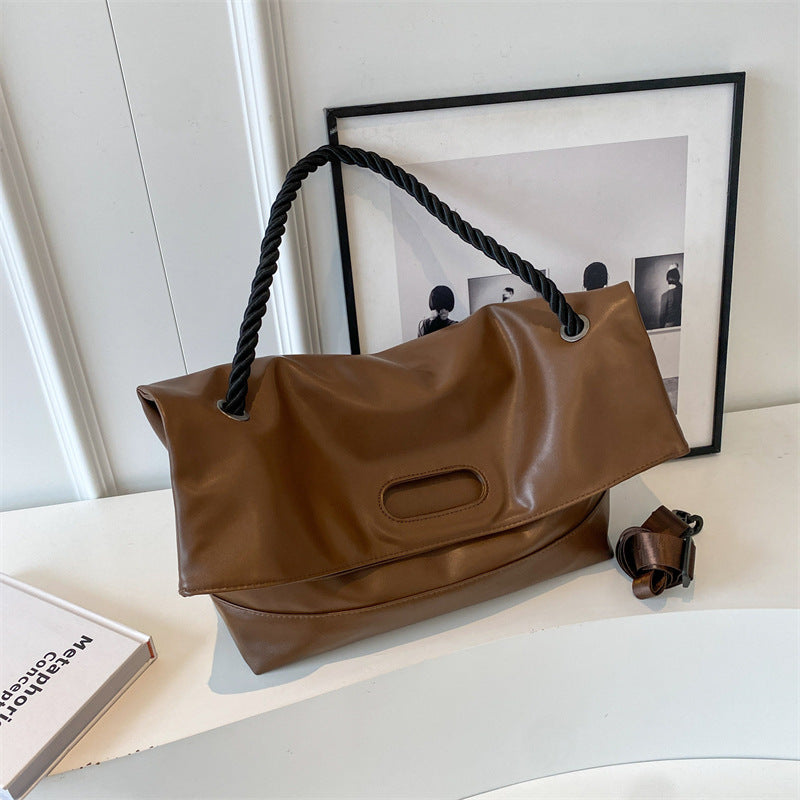 Wholesale Large Capacity Soft Leather Armpit Bag Crossbody Tote Bag