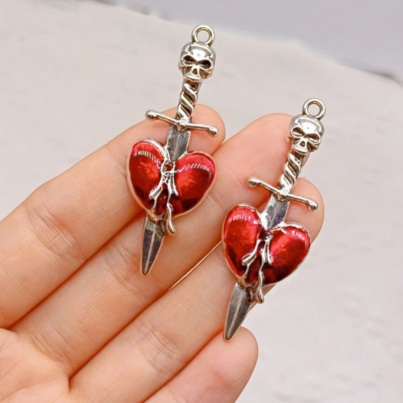 Wholesale Gothic Heart Cross Sword Pendant