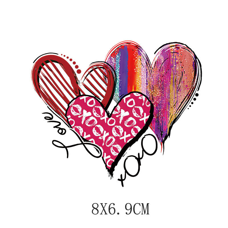 Wholesale Valentine' s Day heat transfer print  UV DTF Ready to Press Transfers Wraps