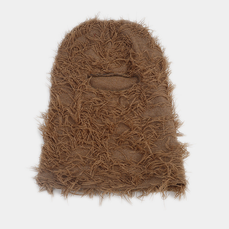 Wholesale Cotton Single Hole Knitted Face Masks for Outdoor Warmth Protection and Face Caps