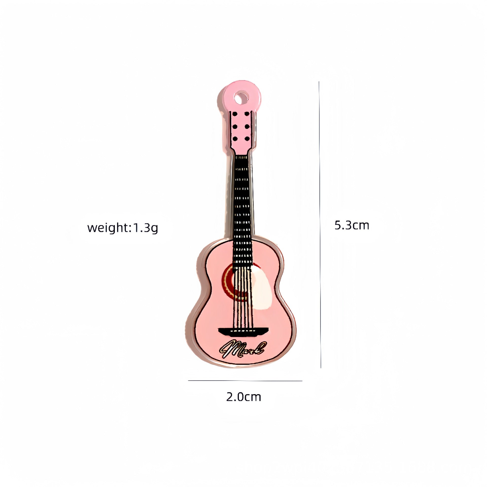 Wholesale 10pcs Double-sided Musical Instrument Guitar DIY Jewelry Accessories