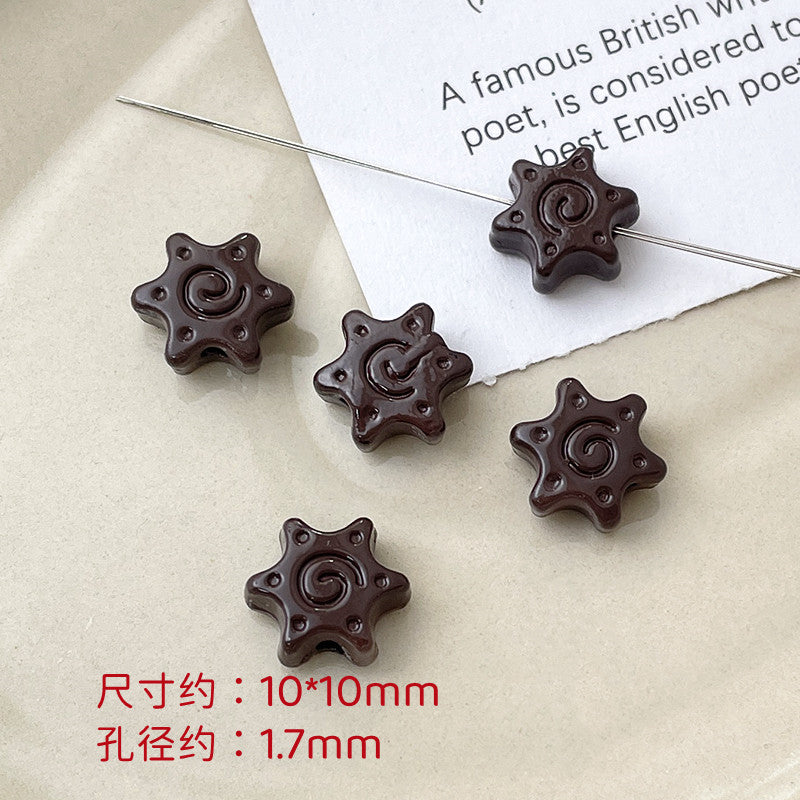 Wholesale 10pcs Dopamine Christmas Series Colorful Love Gift Box Beads