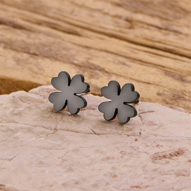 Wholesale Stainless steel heart irregular earrings