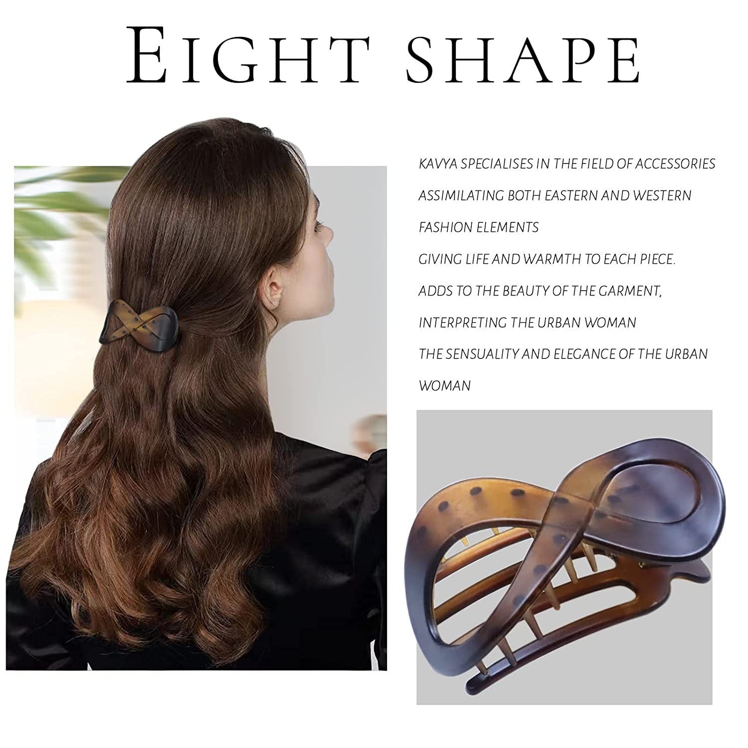 Wholesale Plastic Simple 8 Figure Hairpin