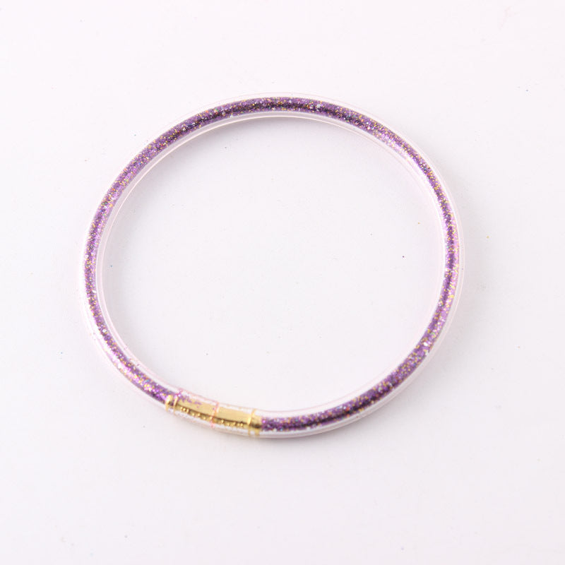 Wholesale  Gold Dust Single-layer Silicone Bracelet