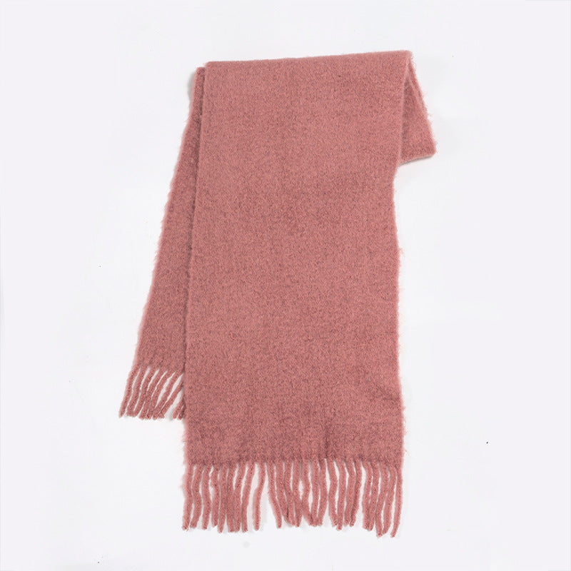 Wholesale 32% Wool Solid Color Soft Warm Scarf
