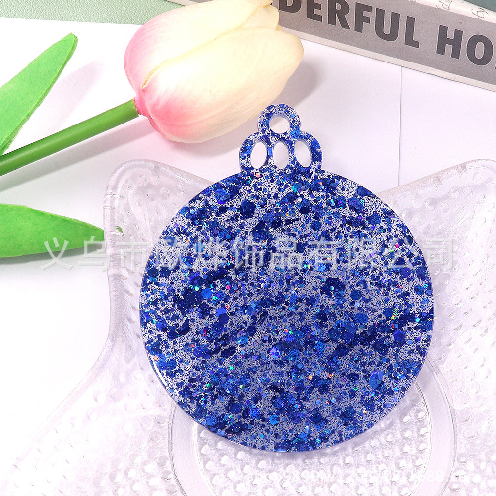 Wholesale 10pcs/ pack Acrylic Christmas Ornaments Decoration DIY Craft Christmas Tree Ornaments Patches