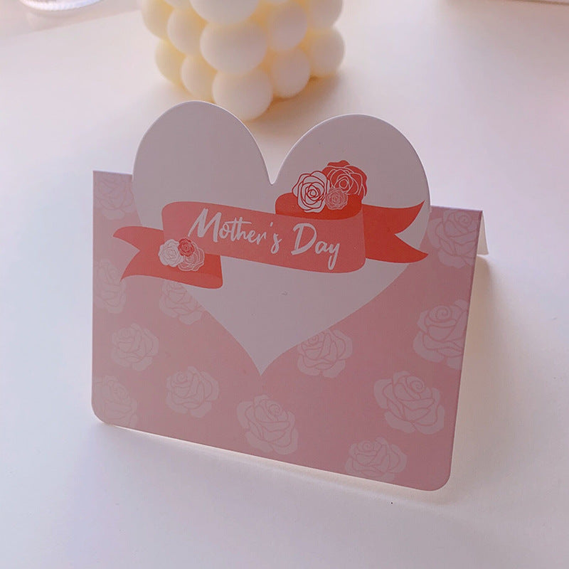 Wholesale of 10pcs/pack Mother's Day Love Flowers Paper Greeting Cards