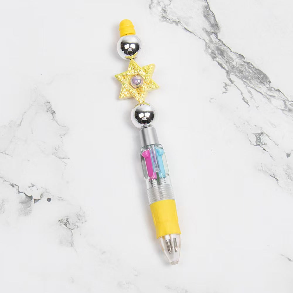 Wholesale 2pcs Cartoon Four Color Beaded Pen
