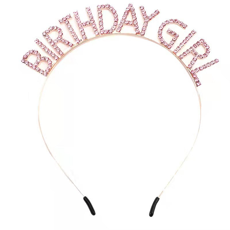 Wholesale BIRTHDAY Party Glitter Colorful Shoulder Belt Ceremony Belt Crown