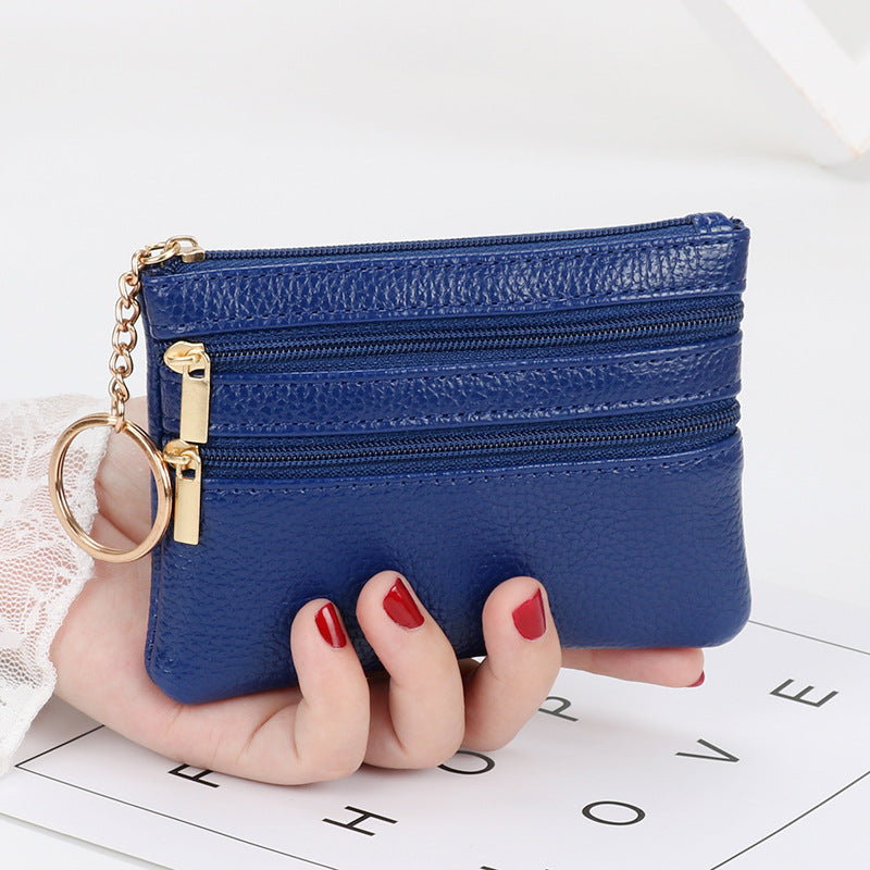 Wholesale PU Short Zipper Zero Wallet