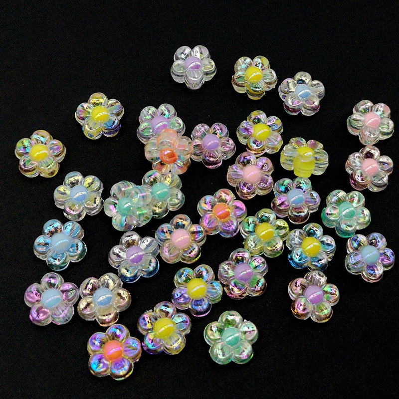 Wholesale Five Packs Acrylic Transparent Beads