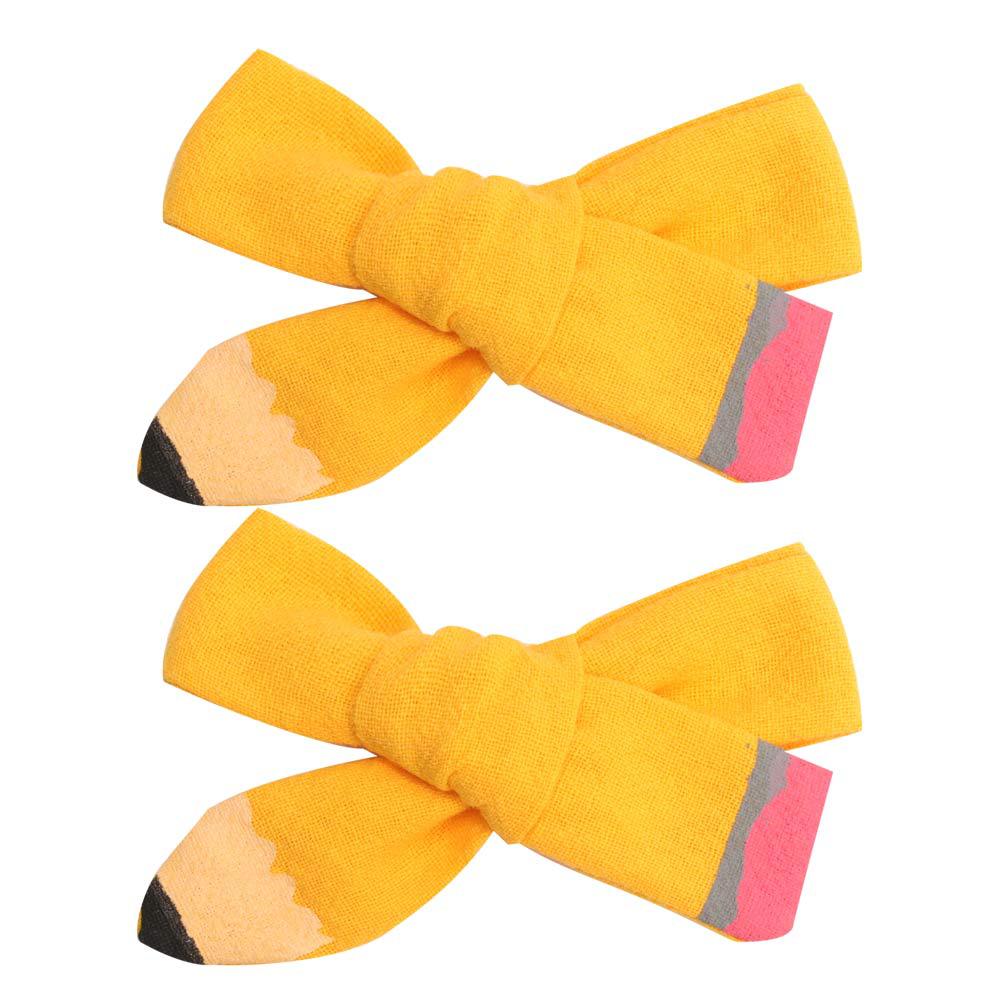 Wholesale Fabric Return To School Season Boutique Kindergarten Hair Accessories