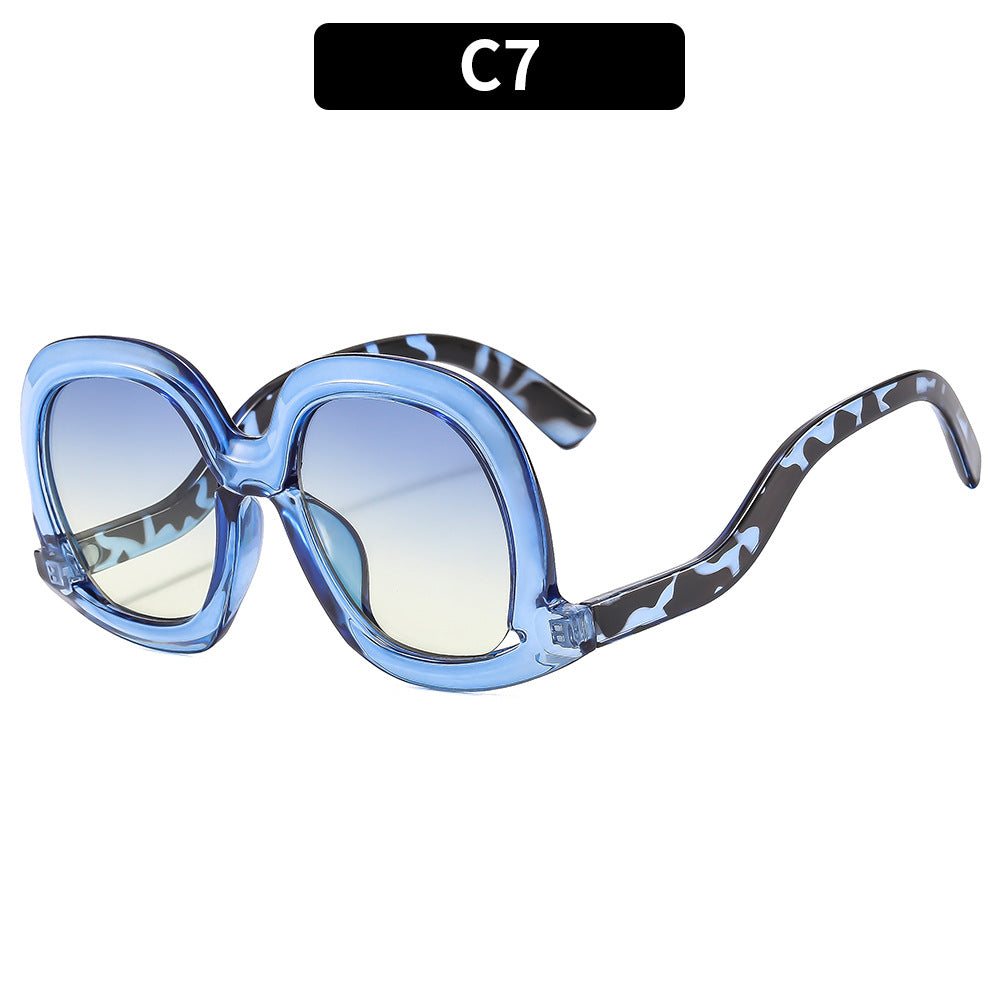 Wholesale 2023 PC Large Frame Irregular Frame Sunglasses