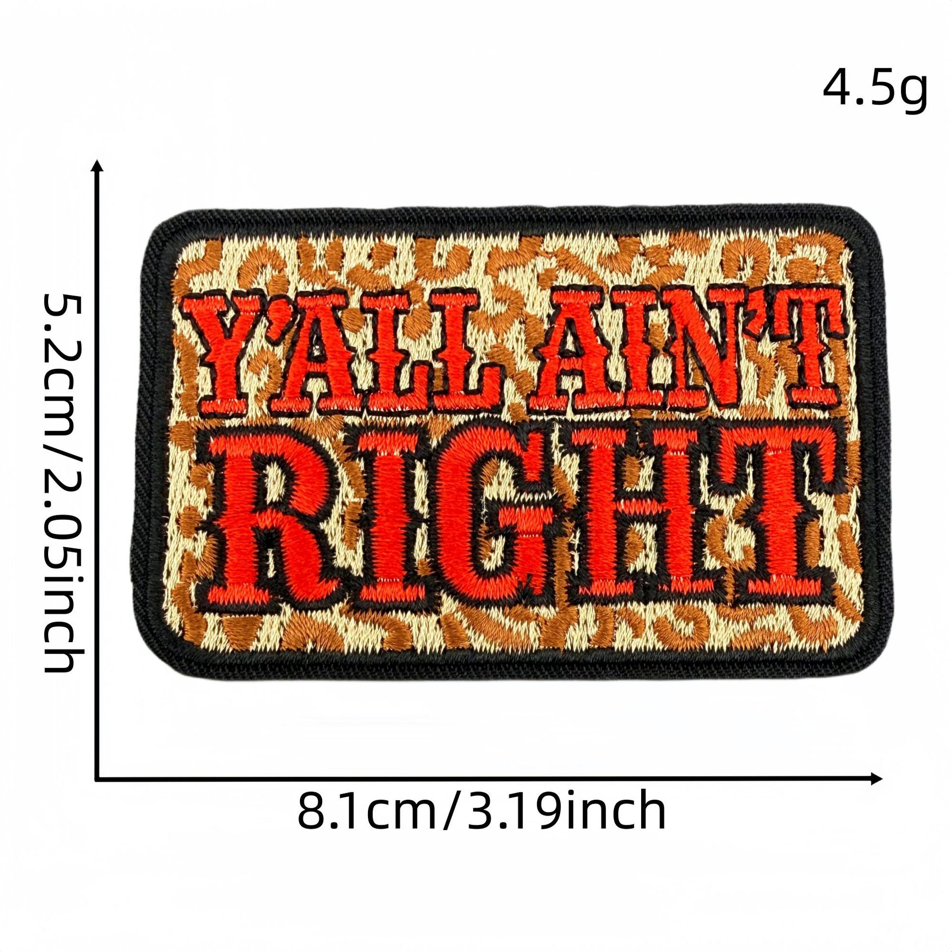 Wholesale Stylish 20 Piece Embroidered Letter Patches Leopard Print Iron On Badges For Clothing Bags DIY Craft Supply