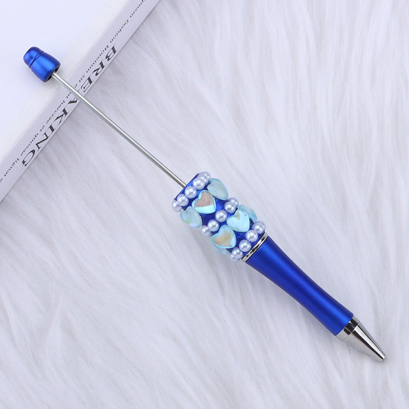 Wholesale 50pcs DIY Love Diamond Pearl Inlaid Beaded Ballpoint Pen