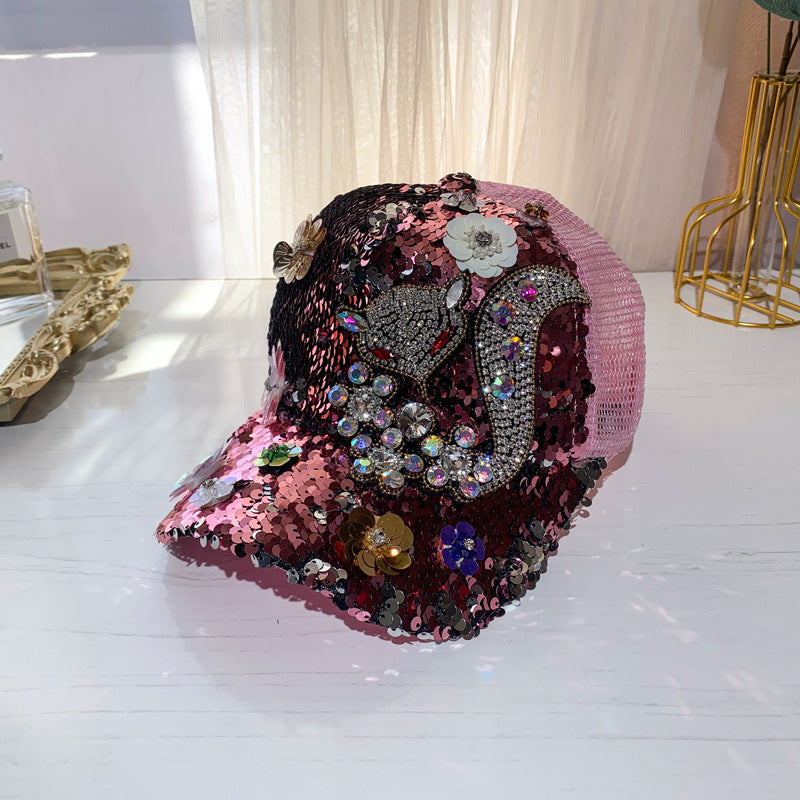 Wholesale Rhinestone Sequin Baseball Cap