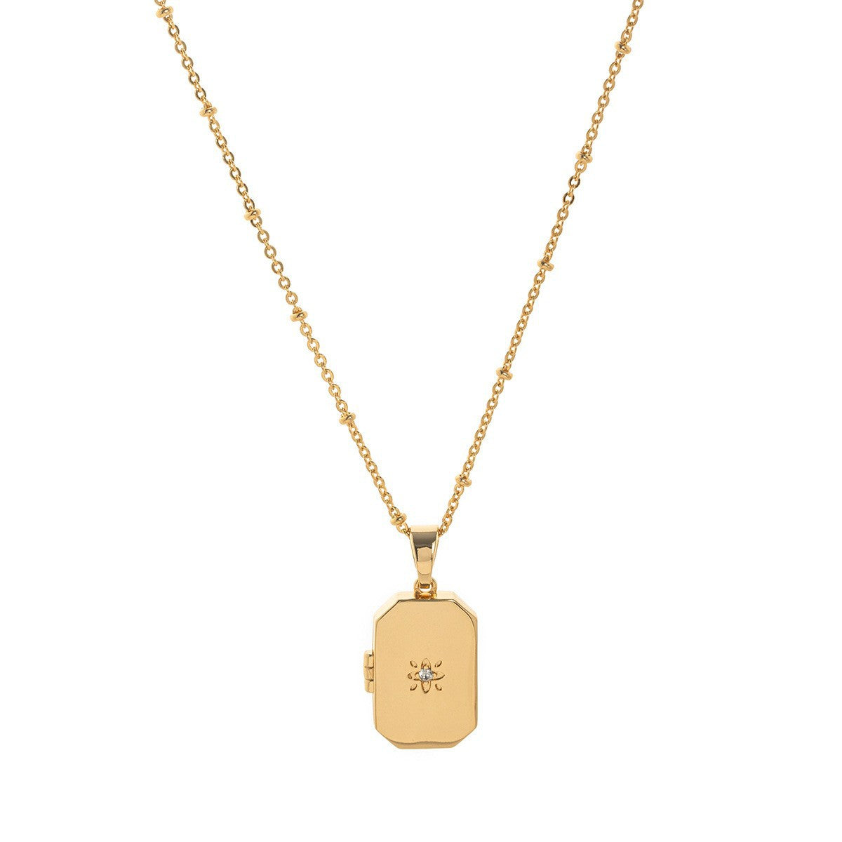 Wholesale Love Flower Album Pendant Square Opening Necklace