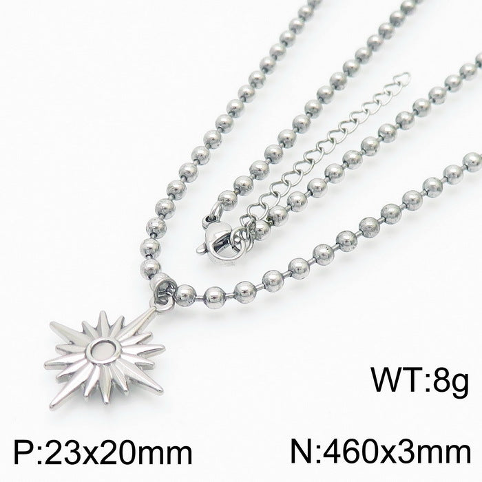 Wholesale Octagram Ladies Suits Gold Plated Necklaces
