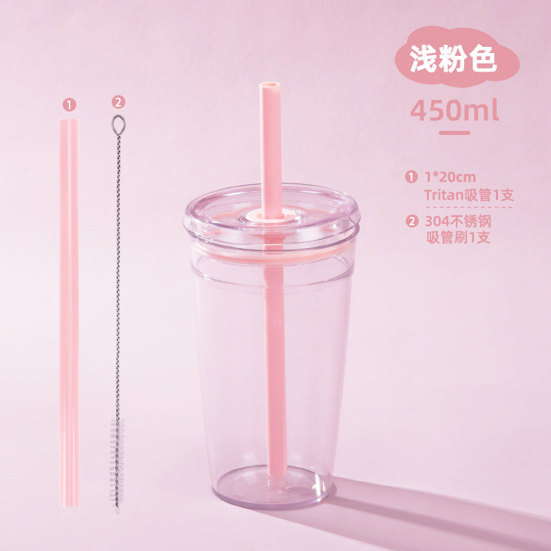 Wholesale Candy colored straw water cup