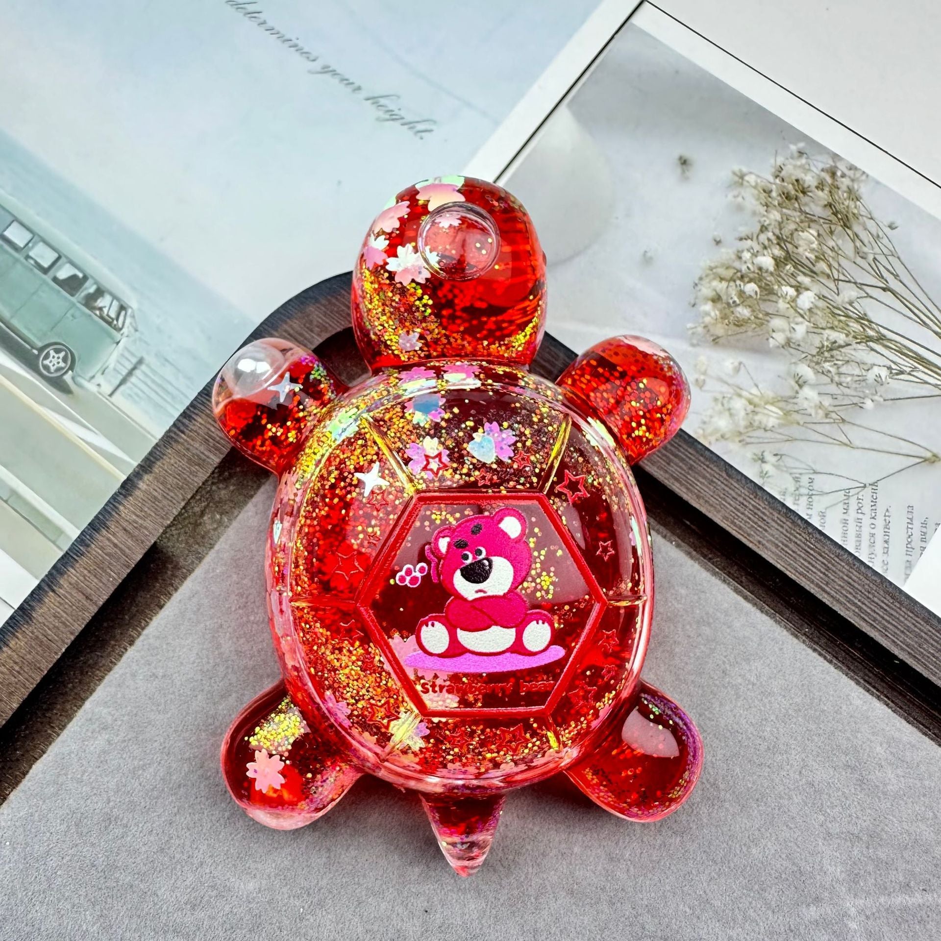 Wholesale quicksand turtle flash luminous accessories Decorations special