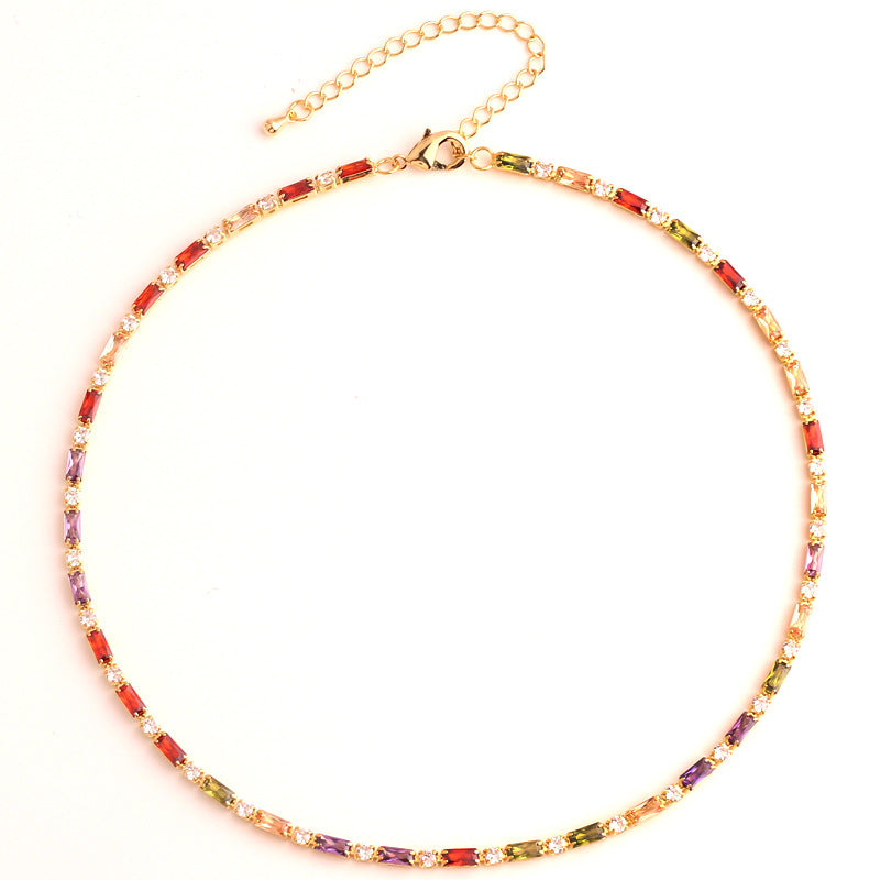 Wholesale Colorful Zircon Necklaces Necklaces