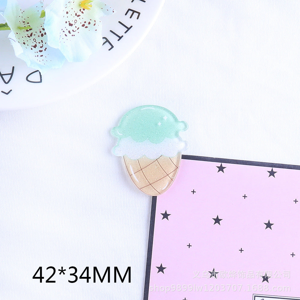 Wholesale Random 50pcs/pack  Cartoon Summer Acrylic Flatback