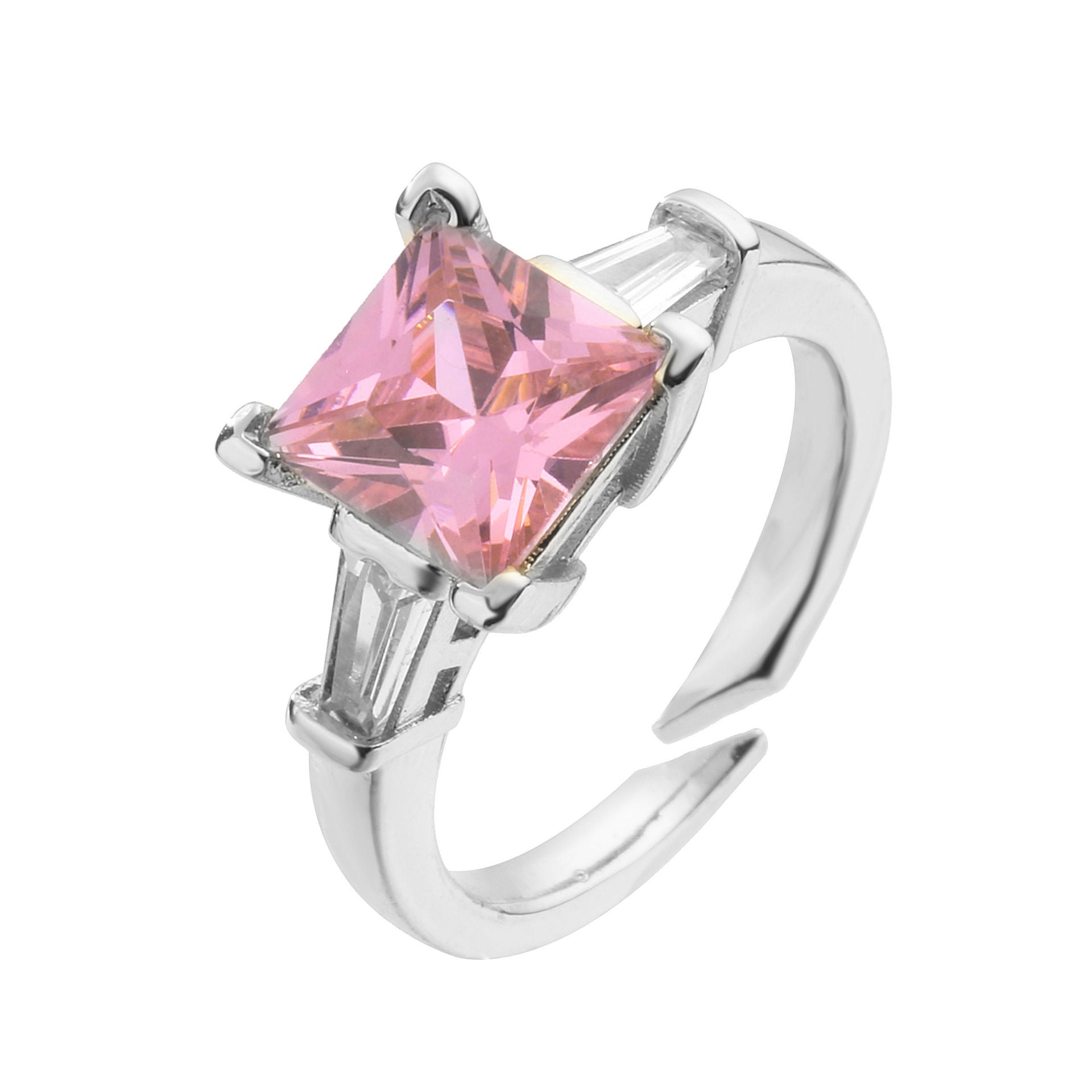 Wholesale Fashion Love Geometric Opening Adjustable Ring