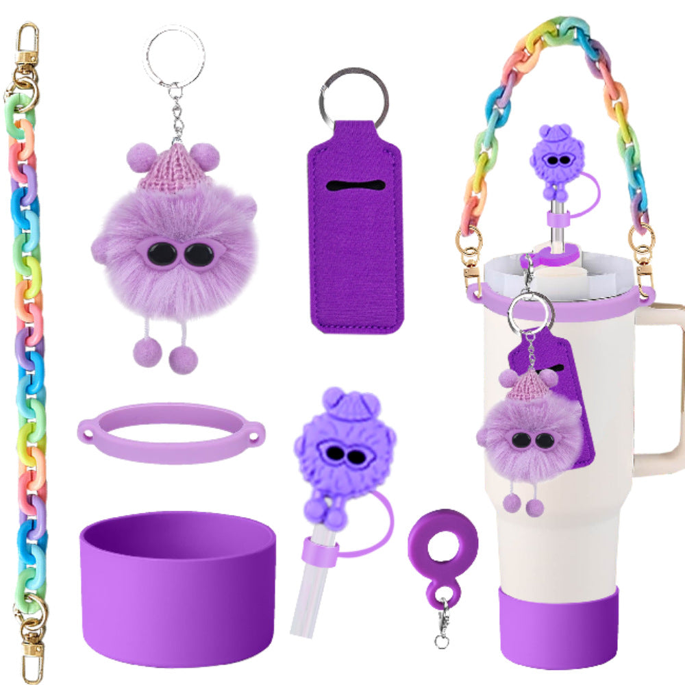 Wholesale Monster Pendant Peach Blossom Knot Straw Tube Cap