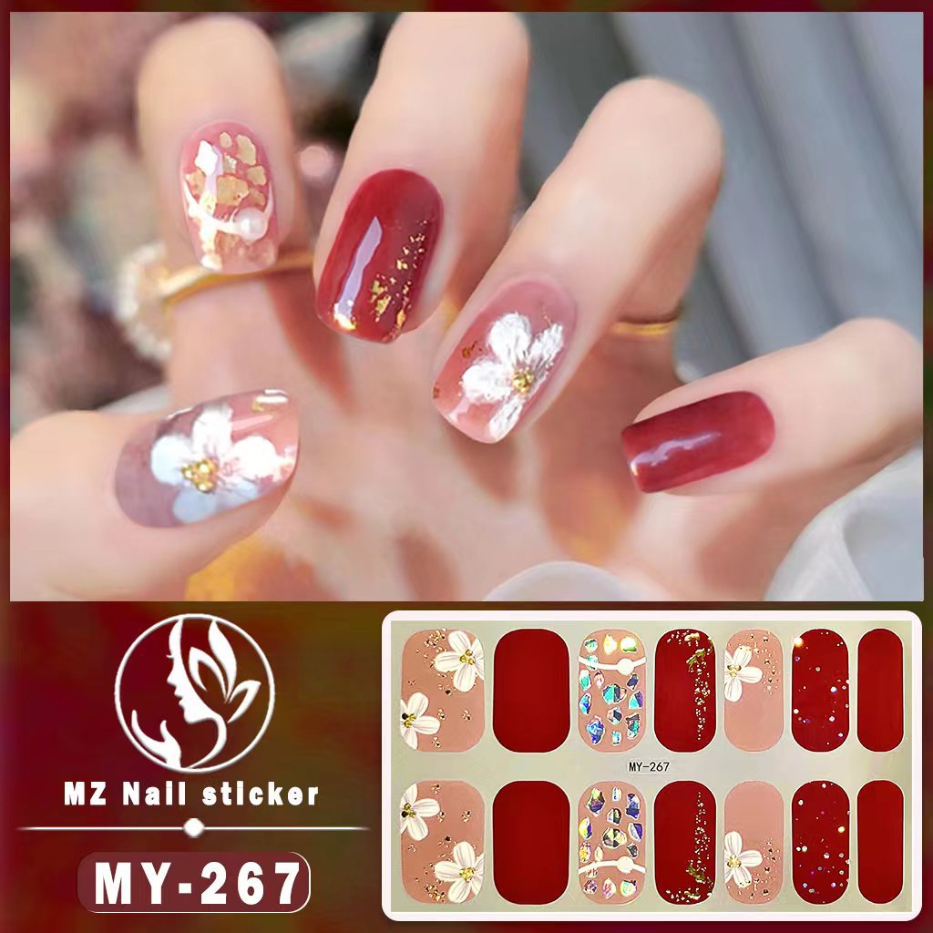 Wholesale MY Butterfly Baking Free Gel 5D Waterproof Diamond Like Nail Polish Stickers