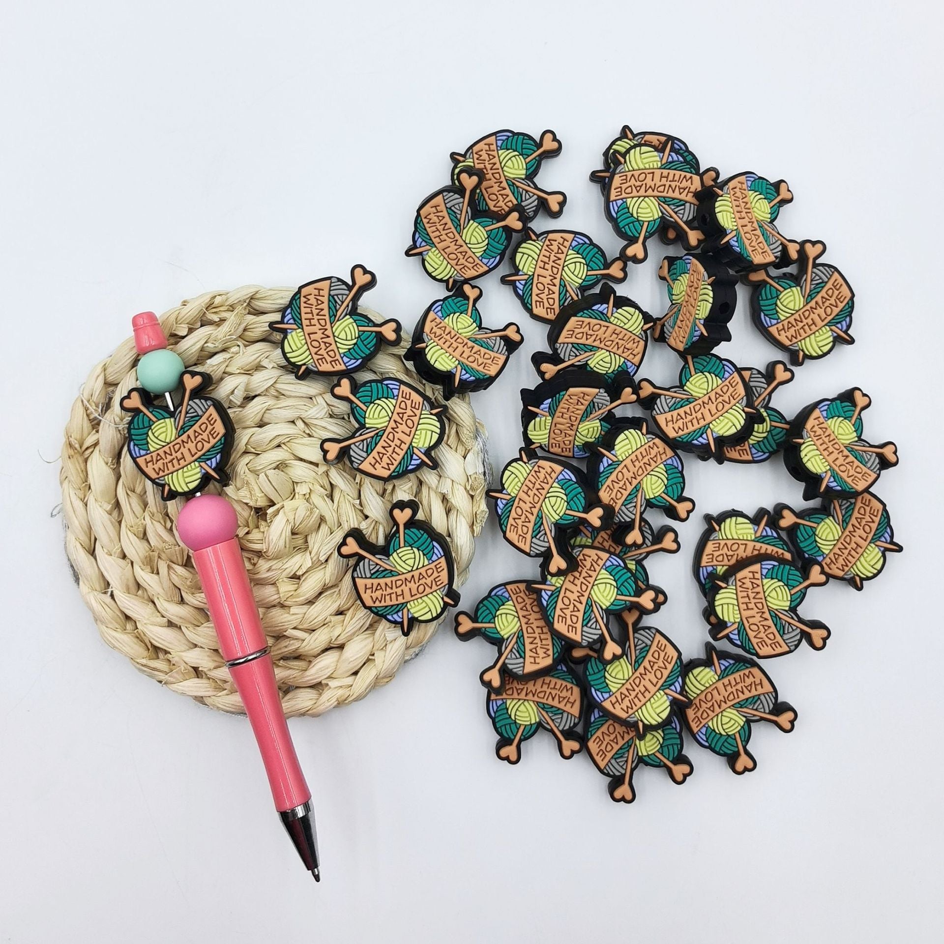 Wholesale 10pcs Creative Cartoon Wool Silicone Beads