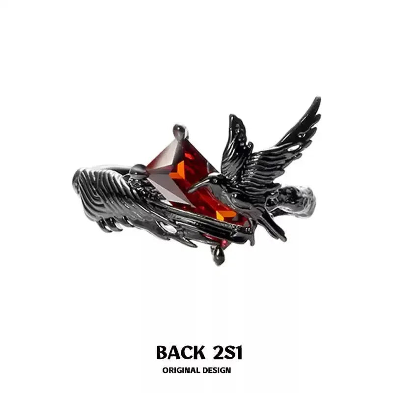 Wholesale Dark Crow Ring Love and Deep Space Ring