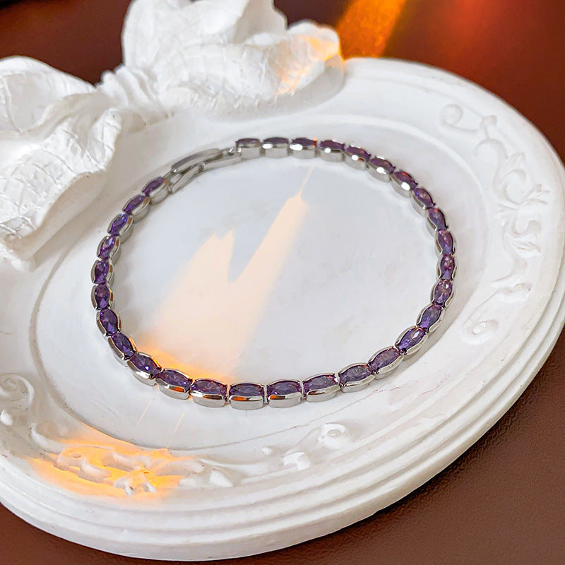 Wholesale Light Luxury Niche Exquisite High-end Pull-out Adjustable Zircon Bracelet