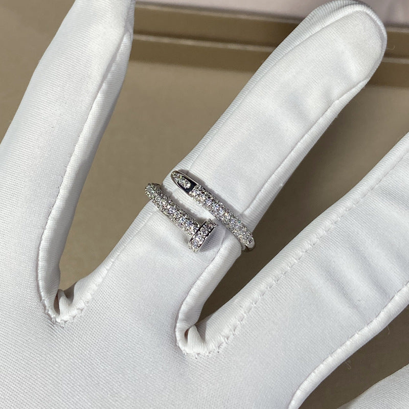 Wholesale Geometric diamond ring