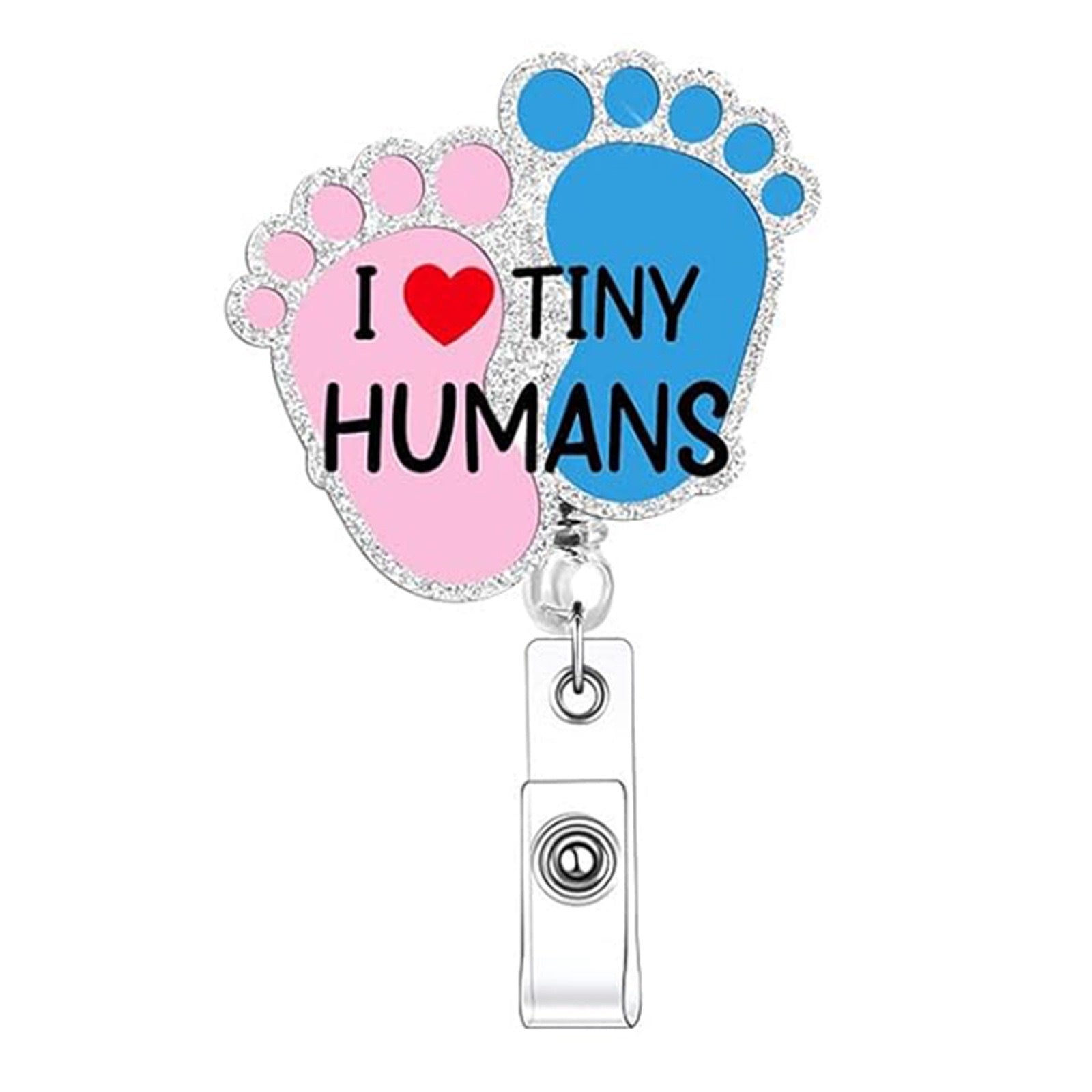Wholesale Hospital maternity and newborn theme retractable badge keychain
