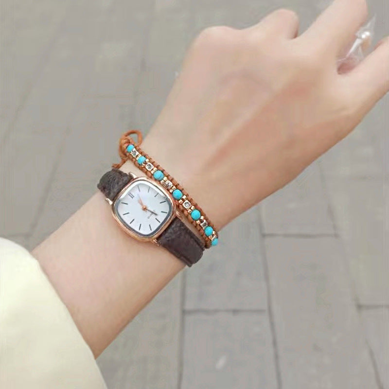 Wholesale  color narrow round double braided rope bracelet