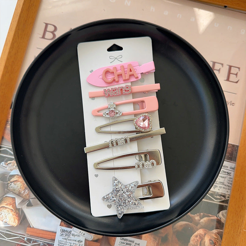 Wholesale Pink Bangs Clip Duckbill Clip