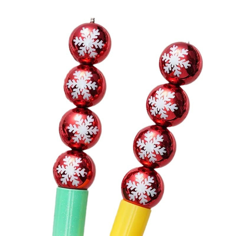Wholesale 100PCS/PACK 16mm Christmas Red Snowflake Acrylic DIY Beads