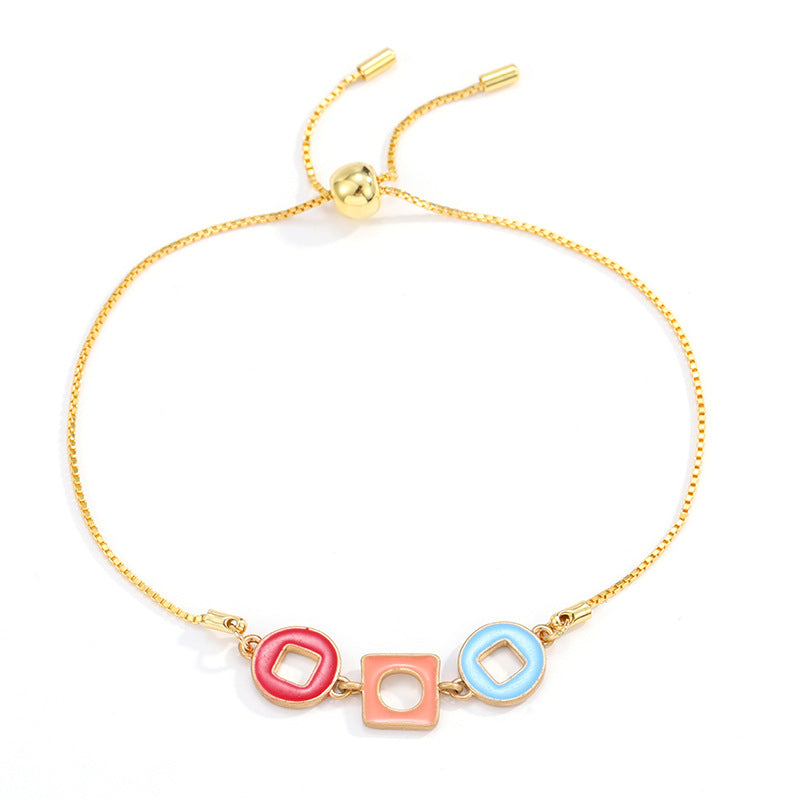 Wholesale Enamel Oil Drop Retro Classic Elegant Adjustable Bracelet
