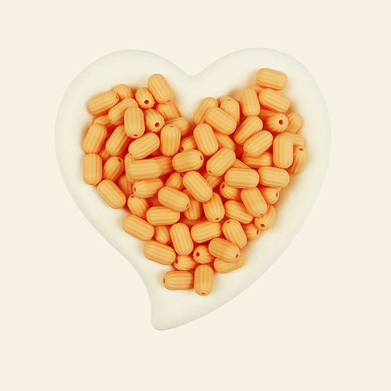 Wholesale 100pcs/pack Silicone Single Color Loose Bead DIY Bead Pen