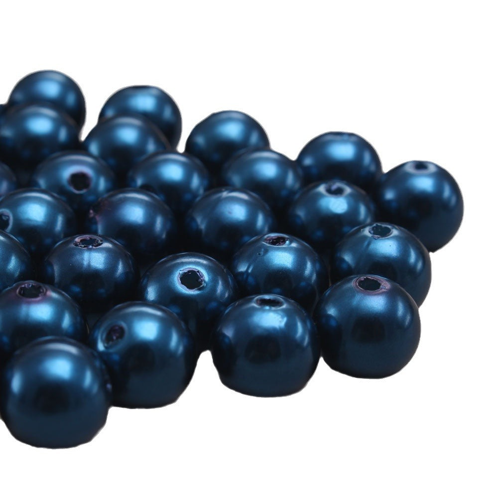 Wholesale 6-30MM Sapphire Blue ABS Imitation Pearl Loose Beads