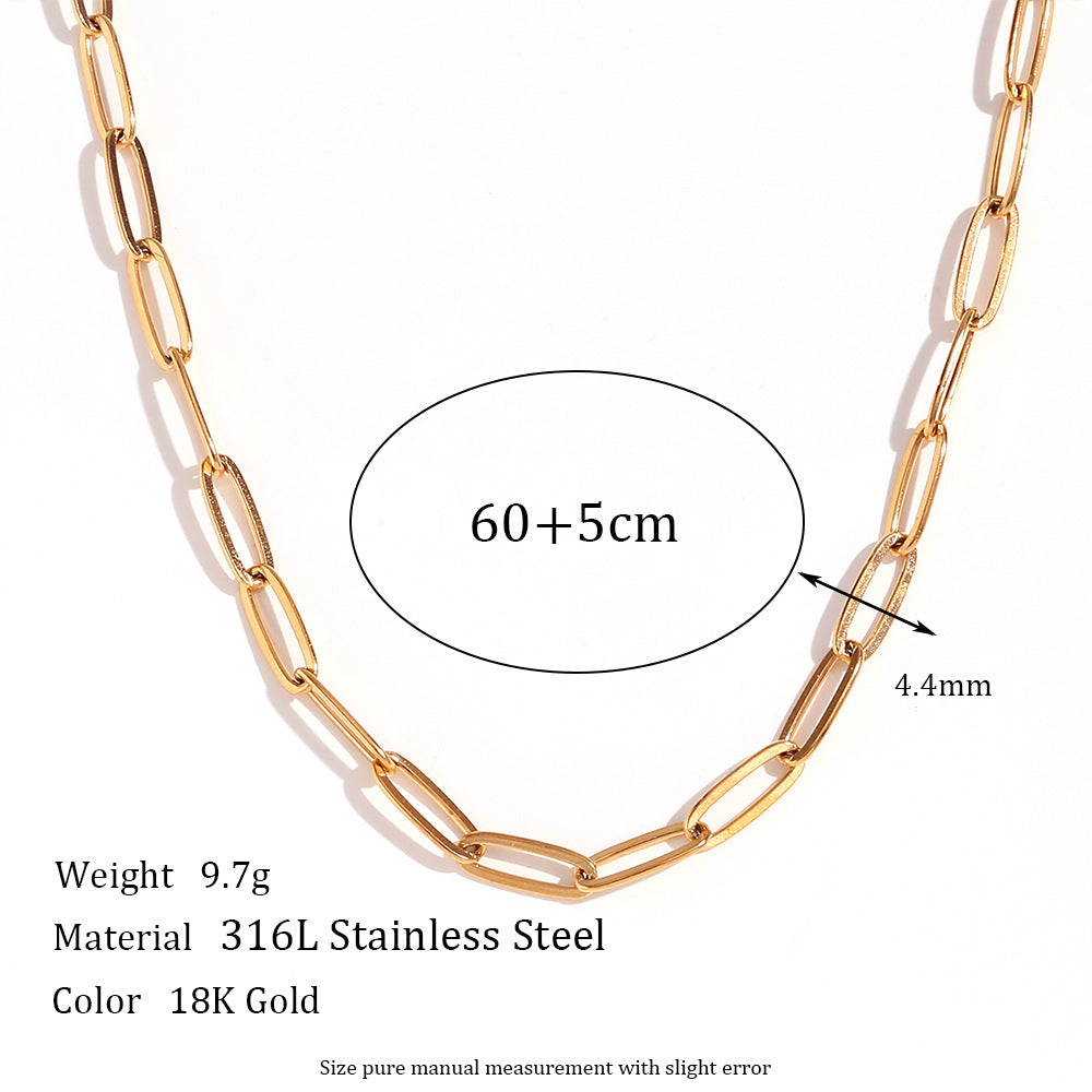 Wholesale blade chain box Stainless Steel Necklace