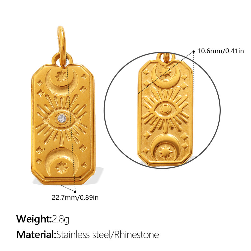 Wholesale Vintage Symbol Multi Style Sun Moon Eye Necklace Pendant Accessories